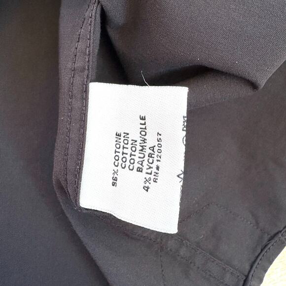 Banana Lemon‎ Stretch Black Dress Shirt With Contrast Pattern | Size M - Picture 6 of 9